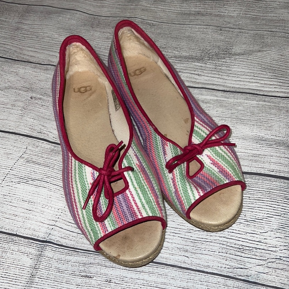 UGG Marleigh Serape Espadrille flats size 8